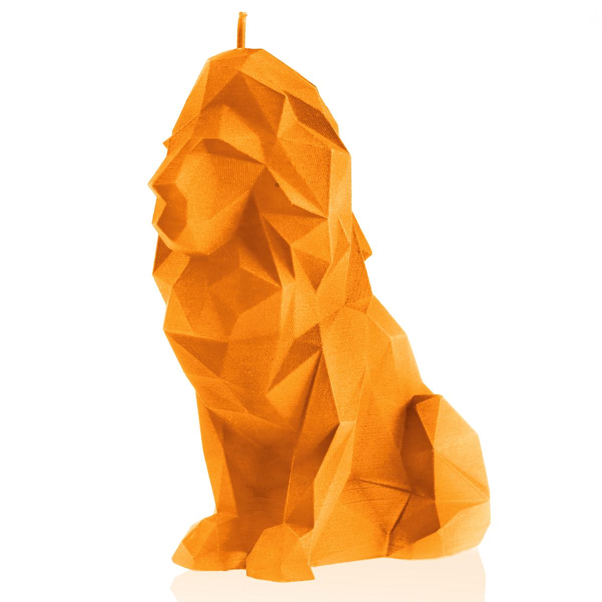 Świeca Lion Low-Poly Orange