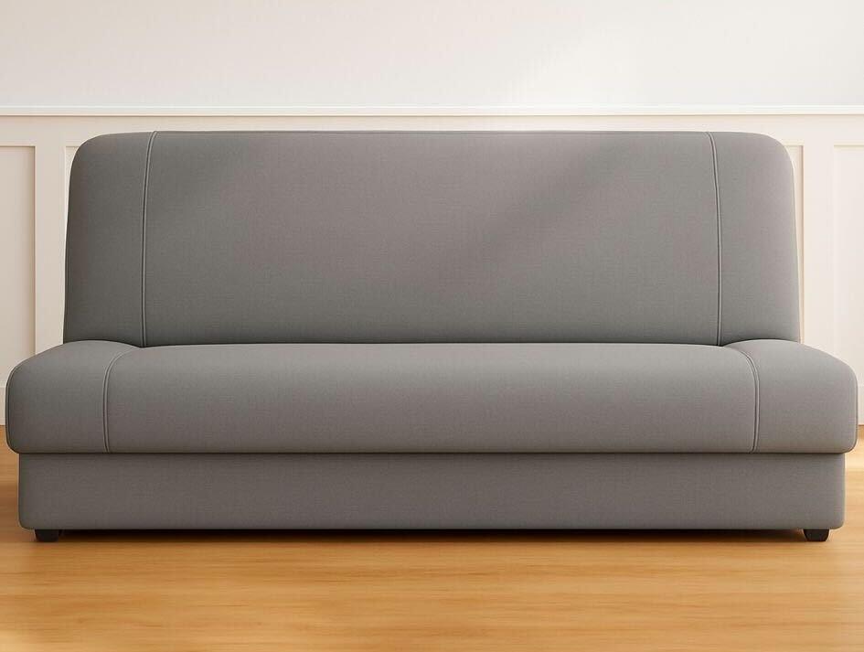 Wersalka DUO 188x85x90 cm kanapa rozkładana z funkcją spania i pojemnikiem szara