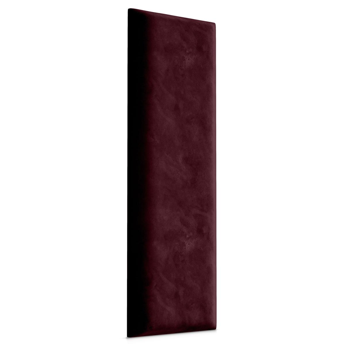 Panele tapicerowane  80x20 cm na ścianę prostokąt bordowy