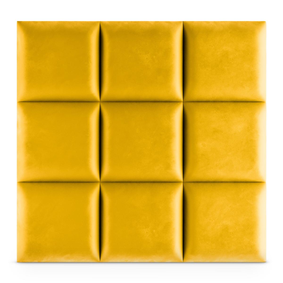 Panele tapicerowane 30x30 na ścianę magic velvet żółty nr. 4