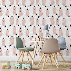 Tapeta Dla Dziecka Lisie Księżniczki ZWIERZĄTKA 53x1000  - Miniaturka zdjęcia nr 6