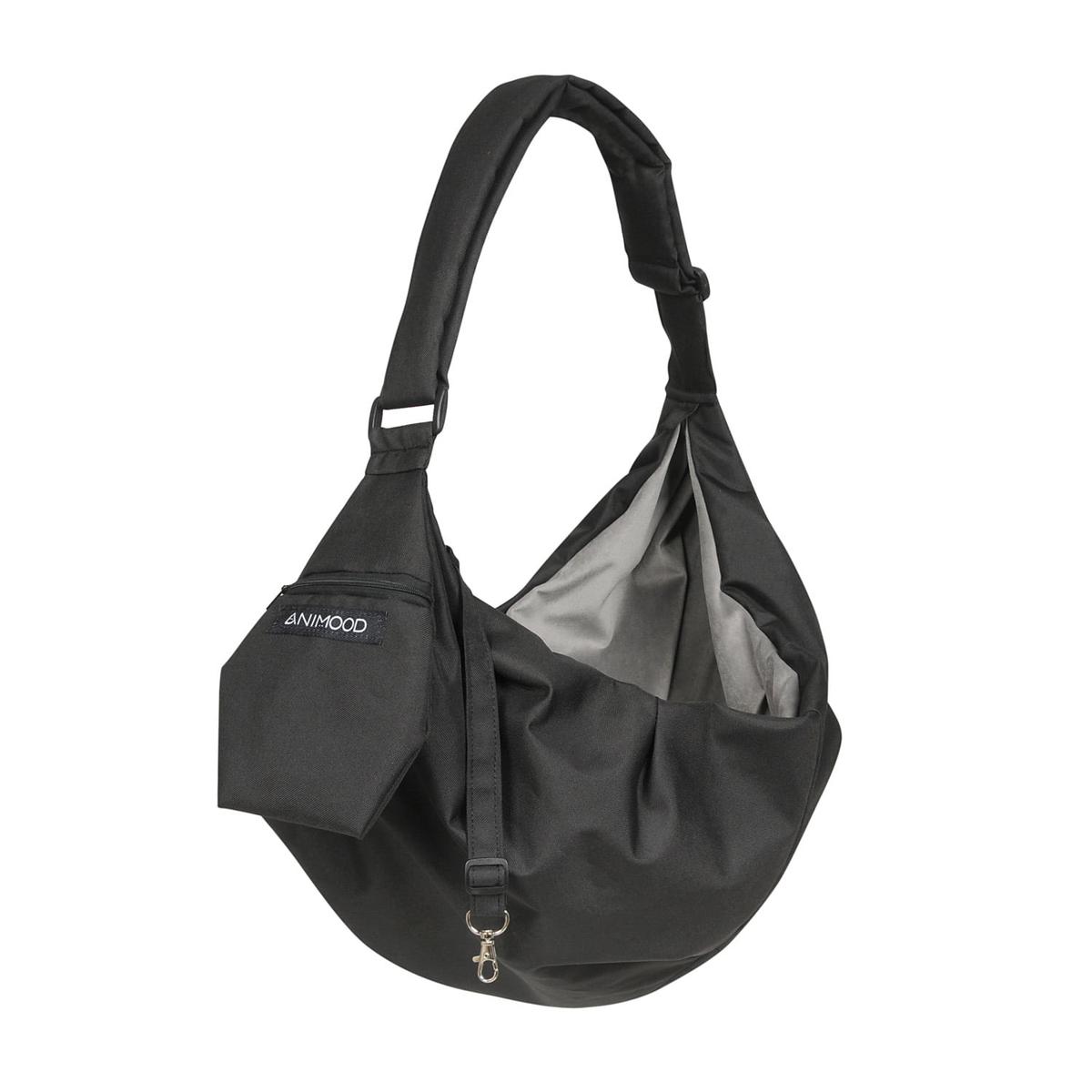 Torba/transporter Daisy 72x34 cm welur czarny