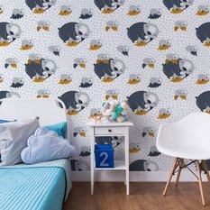 Tapeta misie koala liście rośliny pokój dziecka  - Miniaturka zdjęcia nr 4
