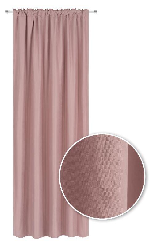 Zasłona SOFT CHIC pink 135x270 na taśmie pudrowy różowy nr. 3