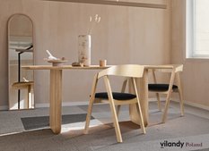Krzesło gięte Villa14 79x56x48 cm drewniane bukowe zaokrąglone do salonu w kolorze buk naturalny z czarnym welwetowym siedziskiem - Miniaturka zdjęcia nr 9