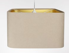 Lampa wisząca Kwadro 40cm beżowa do salonu - Miniaturka zdjęcia nr 5