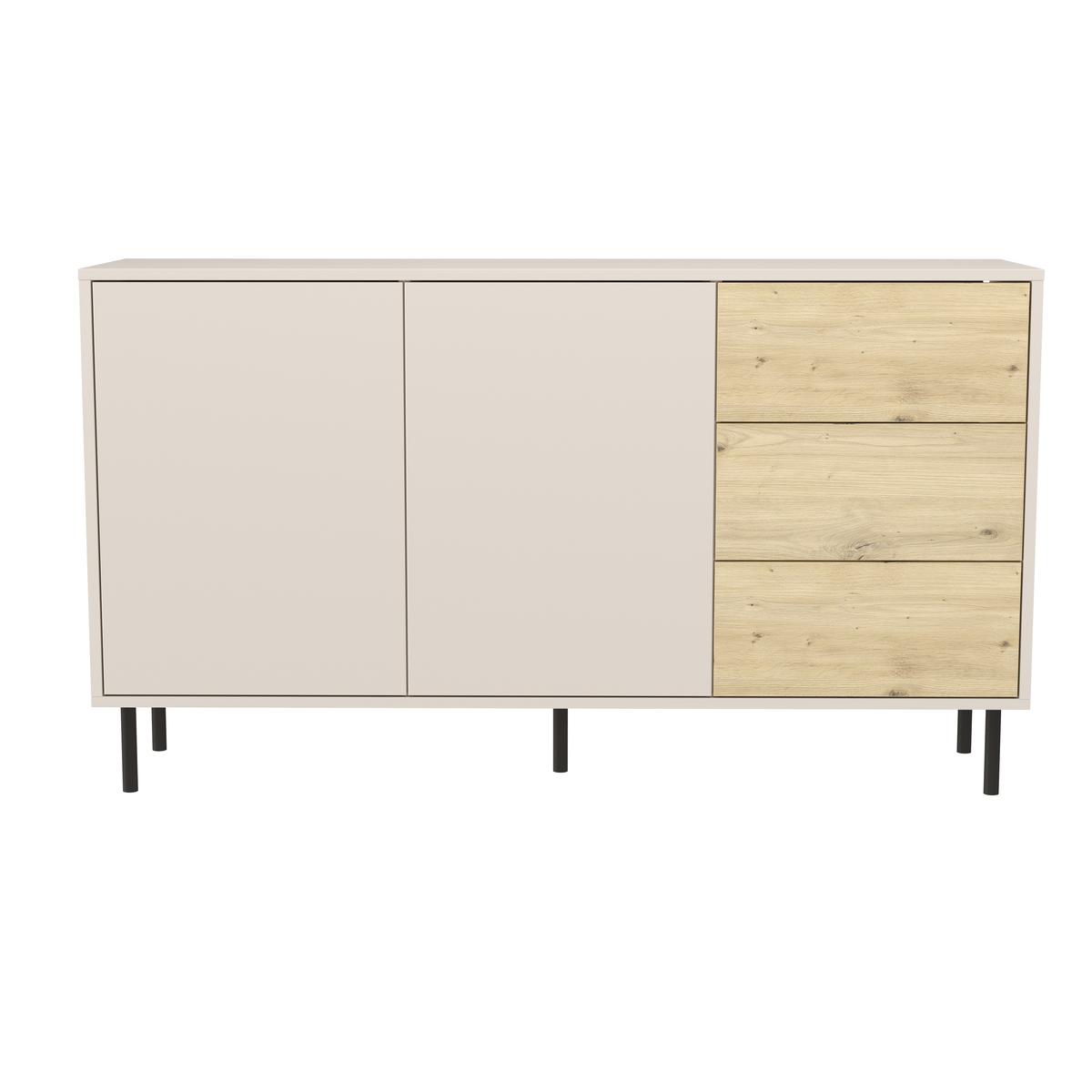 Komoda LOLA 150x40x85 cm z szufladami do sypialni salonu dąb artisan kaszmir nr. 4
