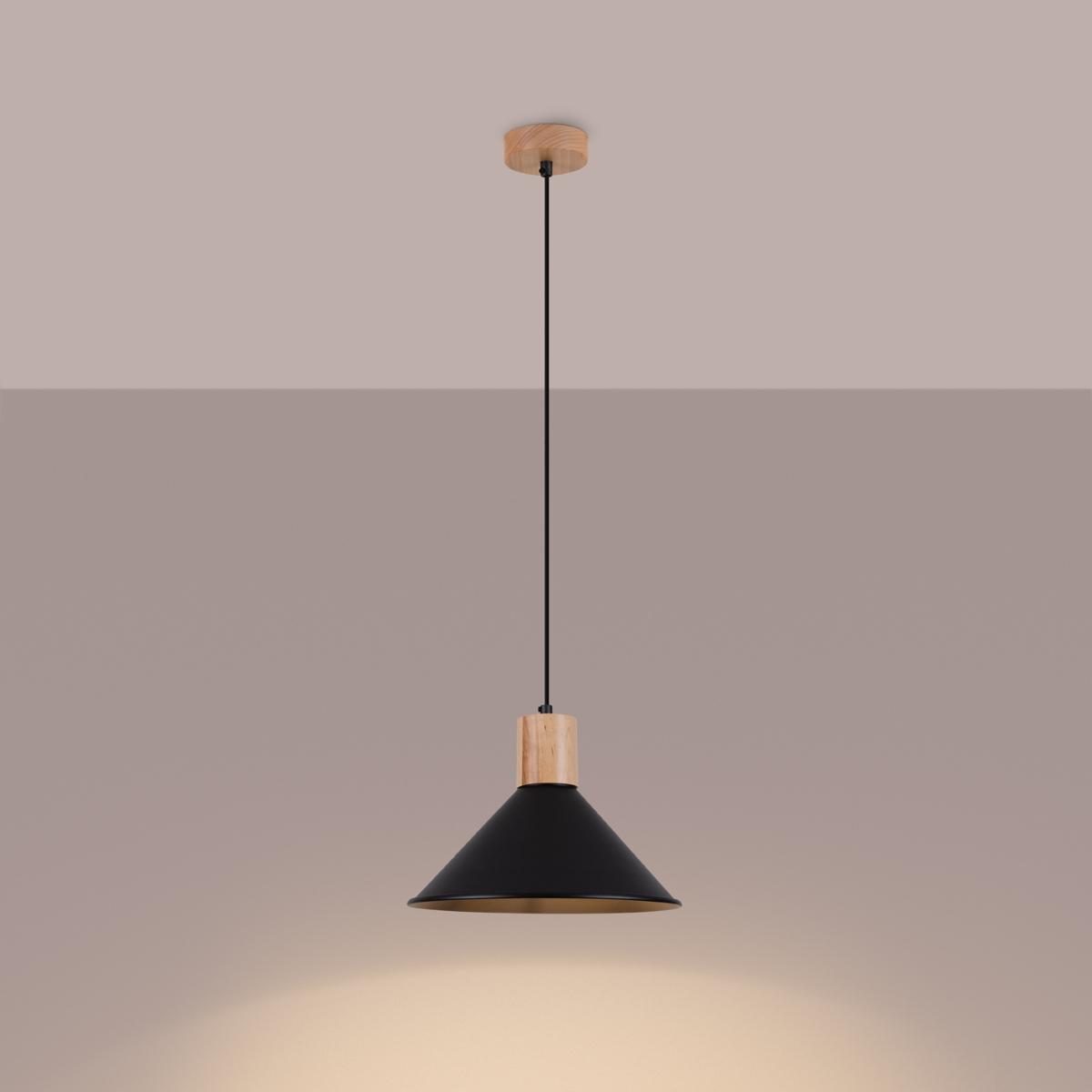 Lampa wisząca JAGA czarna 120x30x30cm nowoczesna E27 do salonu nr. 3