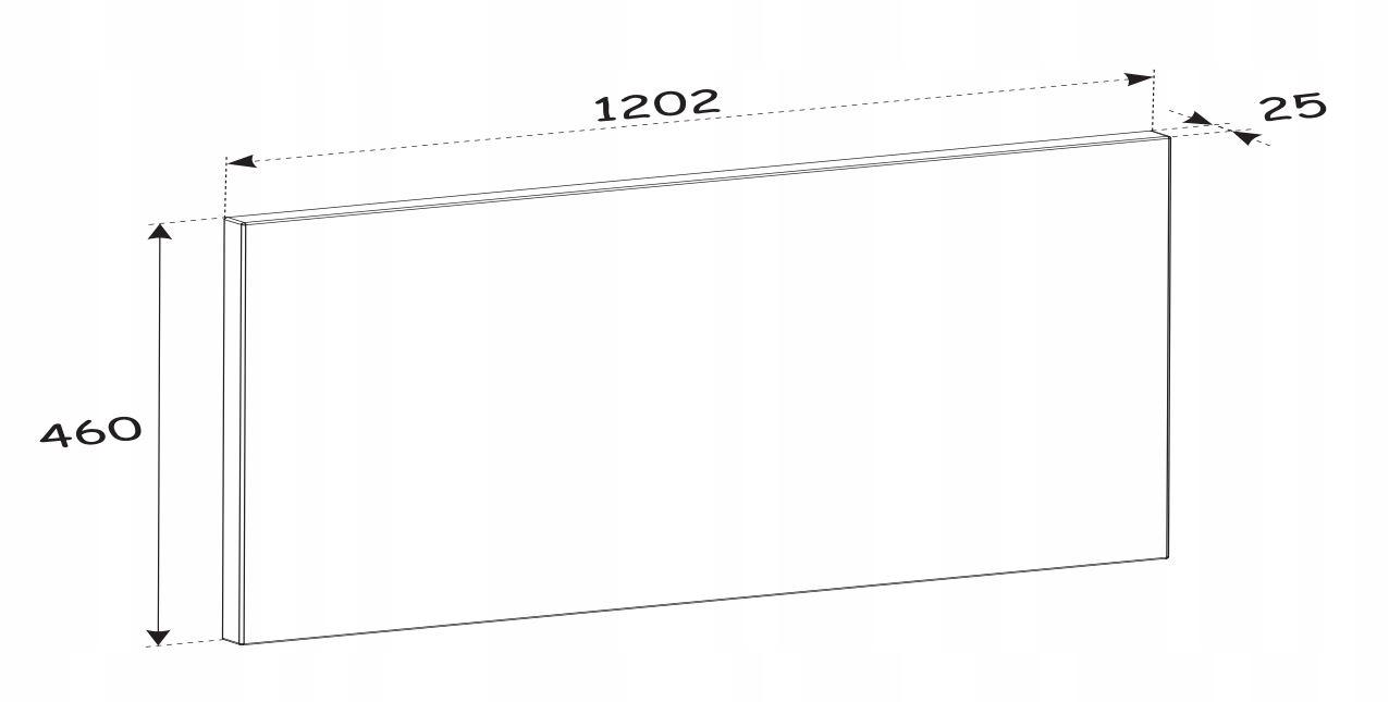 Blat do szafki łazienkowej 120x46 cm dąb olejowany grubość 25 mm mdf do łazienki nr. 4
