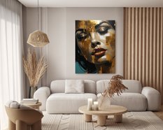 Obraz Nowoczesny PORTRET Kobiety Usta Styl Glamour Do Sypialni 80x120cm - Miniaturka zdjęcia nr 8