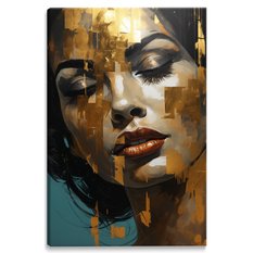 Obraz Nowoczesny PORTRET Kobiety Usta Styl Glamour Do Sypialni 80x120cm - Miniaturka zdjęcia nr 2