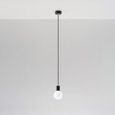 Lampa wisząca EDISON czarna 106x8x8cm nowoczesna E27 do salonu - Miniaturka zdjęcia nr 2