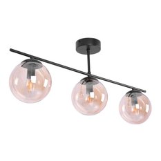 Lampa sufitowa K-5164 DELTA 71x28x14 cm do salonu lub pokoju czarny/bursztynowy - Miniaturka zdjęcia nr 3