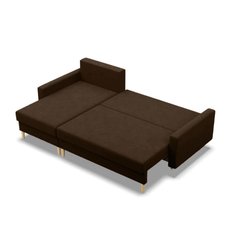 Narożnik Blank 223 cm z funkcją spania do salonu brązowy - Miniaturka zdjęcia nr 5