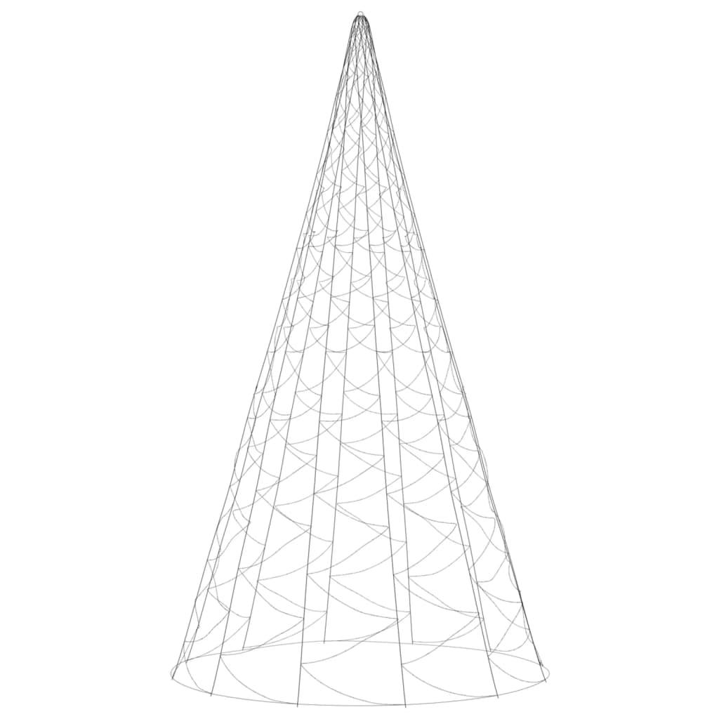 Choinka do montażu na maszcie, 3000 zimnych białych LED, 800 cm nr. 3