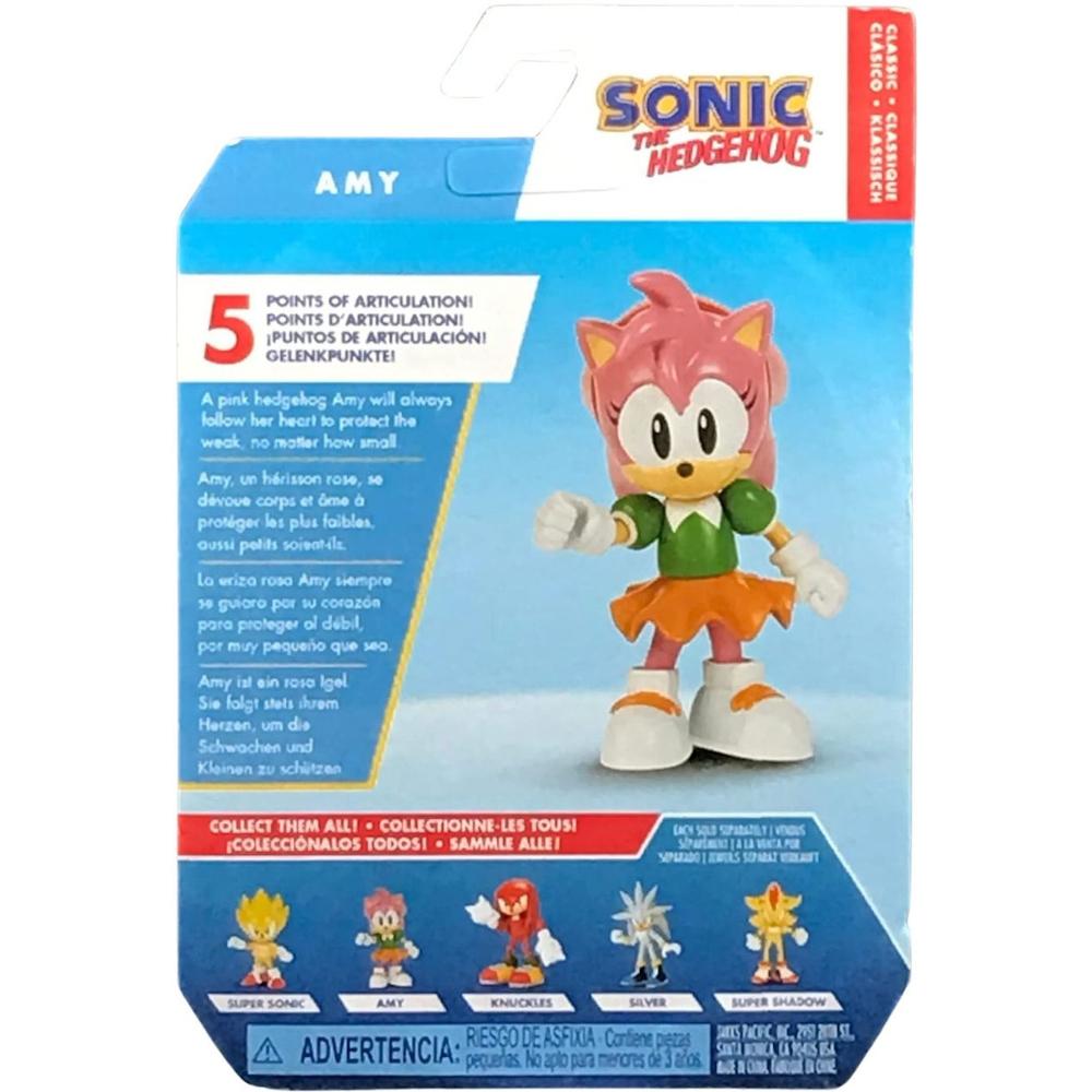 Ruchoma figurka sonic the hedgehog jakks pacific sega oryginalna amy dla dziecka nr. 4