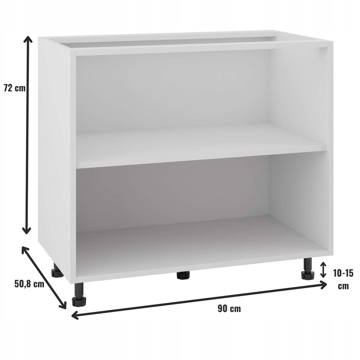 Korpus szafka kuchenna dolna 90x82x50,8 cm z akcesoriami biały do kuchni nr. 2