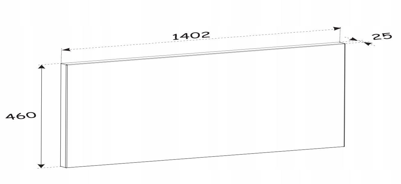 Blat do szafki łazienkowej 140x46 cm dąb olejowany grubość 25 mm mdf do łazienki nr. 3