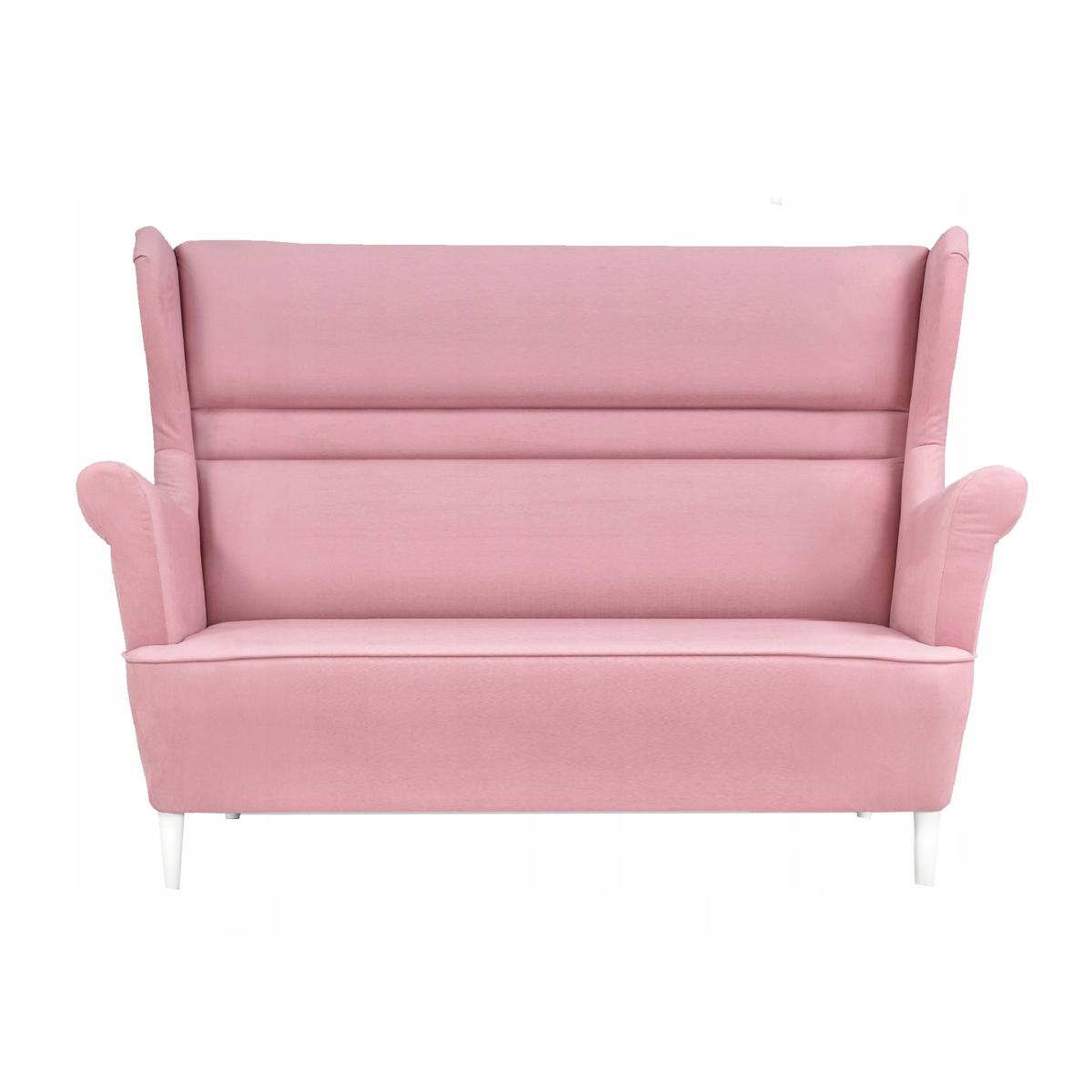 Zestaw wypoczynkowy ZOJA sofa + 2 fotele pudrowy róż do salonu  nr. 2