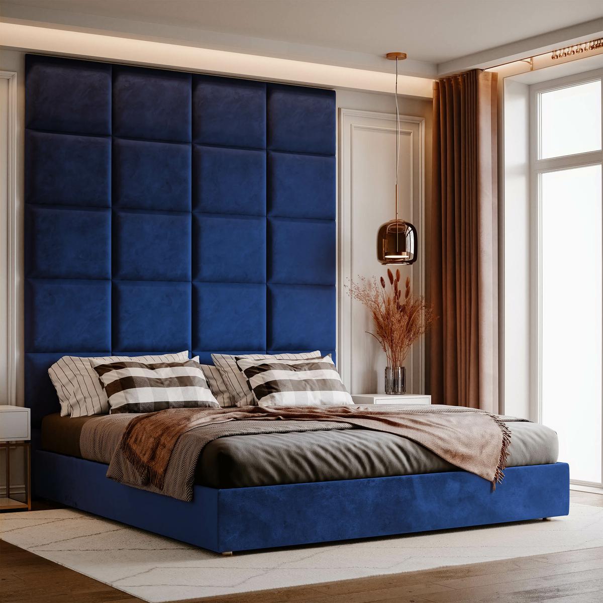 Panele tapicerowane 60x40 na ścianę magic velvet granatowy nr. 5