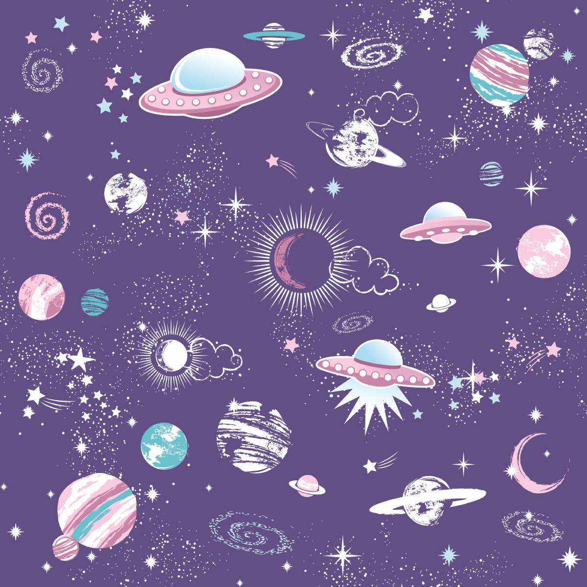 Tapeta Do Pokoju Chłopca Gwiazdy KOSMOS Planety  nr. 6