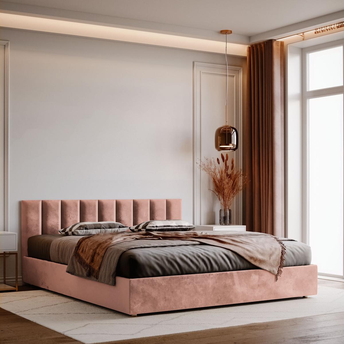 Panele tapicerowane 80x20 cm na ścianę magic velvet brudny róż nr. 5