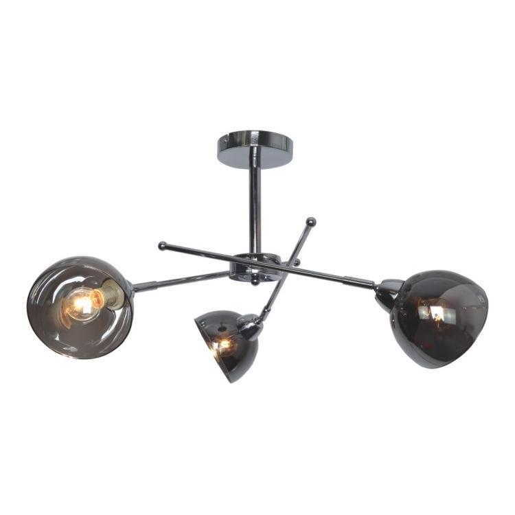 Lampa sufitowa K-JSL-1286/3-2 HORNET 55x37x55 cm do salonu lub pokoju chrom