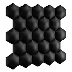 Panele tapicerowane 26x30 cm na ścianę hexagon grafitowy - Miniaturka zdjęcia nr 3