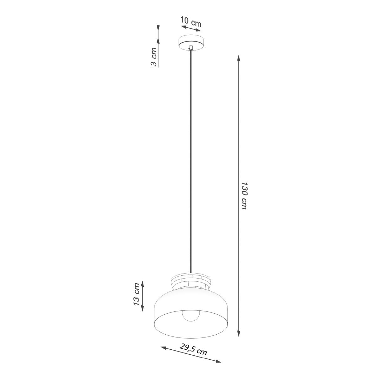 Lampa wisząca MARION biała 130x29.5x29.5cm nowoczesna E27 do salonu nr. 10