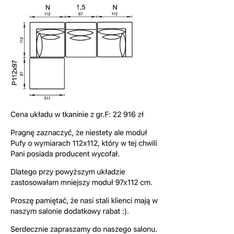 Sofa modułowa Olta Avant