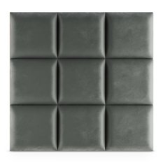 Panele tapicerowane 40x40 na ścianę magic velvet szary - Miniaturka zdjęcia nr 4
