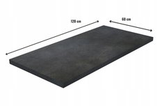 Blat kuchenny 120x60 cm district dark laminowany grubość 3,8 cm do kuchni - Miniaturka zdjęcia nr 2