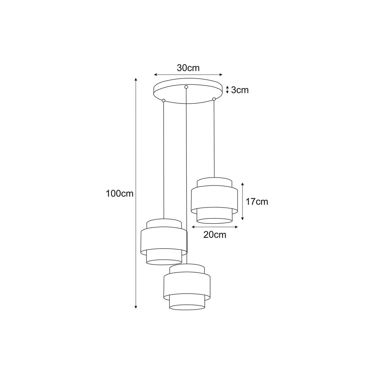 Lampa wisząca K-5172 ETELA 45x100x45 cm do salonu lub pokoju czarny/szary nr. 2