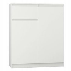 Komoda MODERN 80x40 cm biała z szafkami zabudowanymi do sypialni salonu 