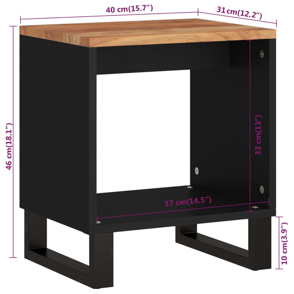 Stolik kawowy 40x31x46 cm drewno materiał lite drewno akacjowe  nr. 9