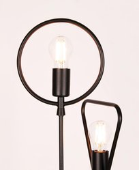 Lampa podłogowa K-3934 GEO 31x162x31 cm do salonu lub pokoju czarny - Miniaturka zdjęcia nr 5