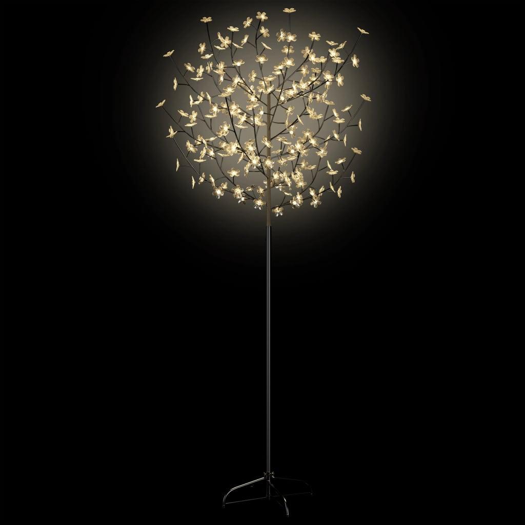 Drzewko z lampkami, 200 LED, ciepły biały, kwiat wiśni, 180 cm nr. 4