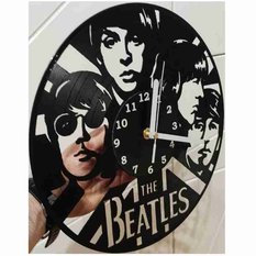 Zegar ścienny z płyty winylowej 30 cm The Beatles