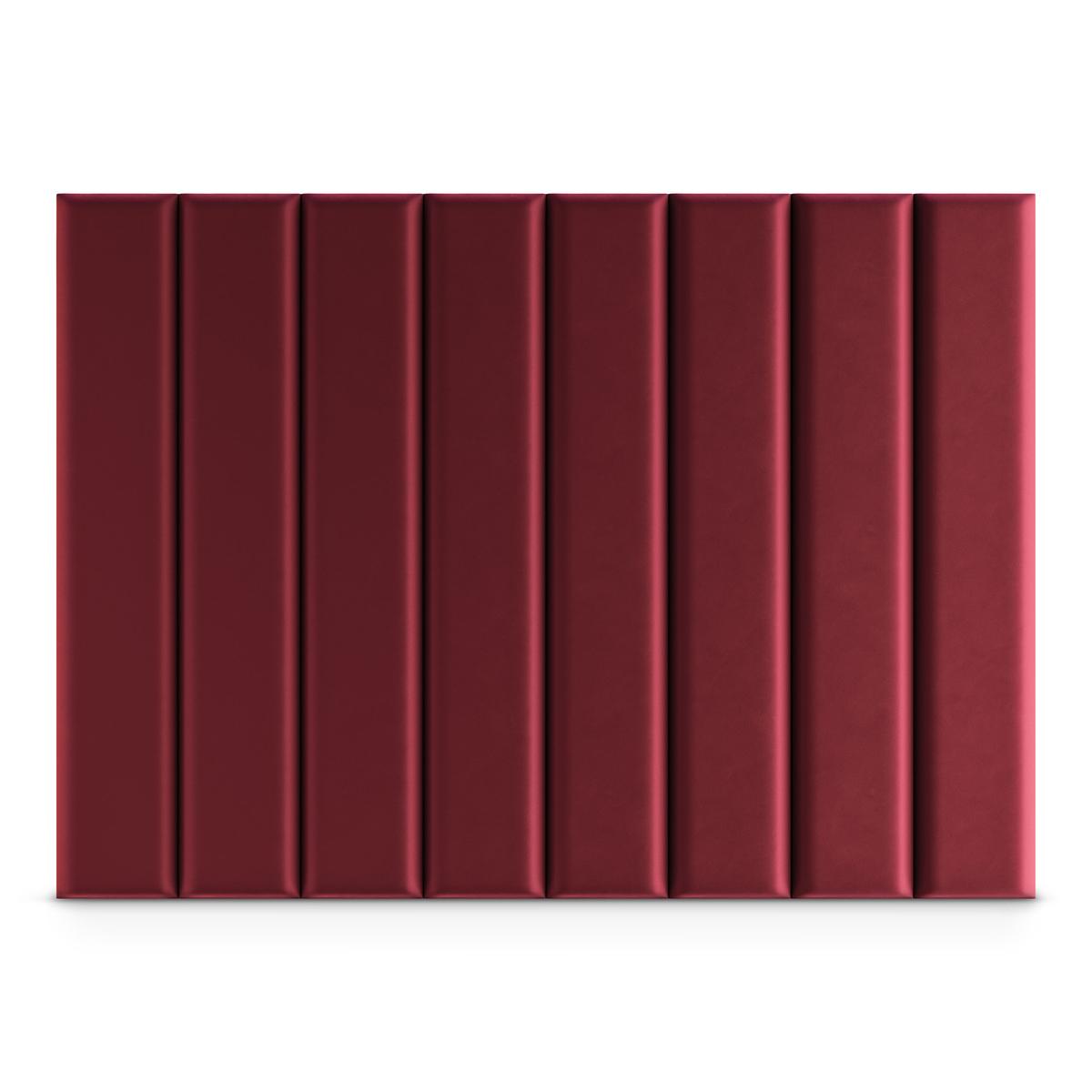  Panele tapicerowane 100x20 cm na ścianę magic velvet bordowy nr. 2