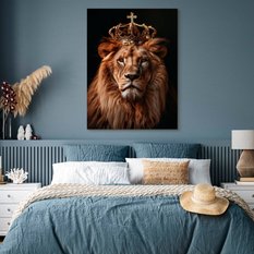 Obraz Na Płótnie Lew Zwierzę Król Abstrakcja 20x30 Do Salonu - Miniaturka zdjęcia nr 5