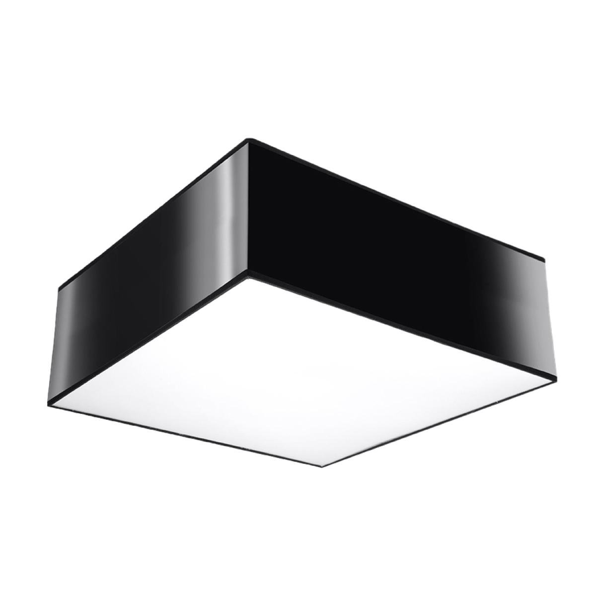 Plafon HORUS 25 czarny 11x25x25cm E27 nowoczesna lampa do salonu