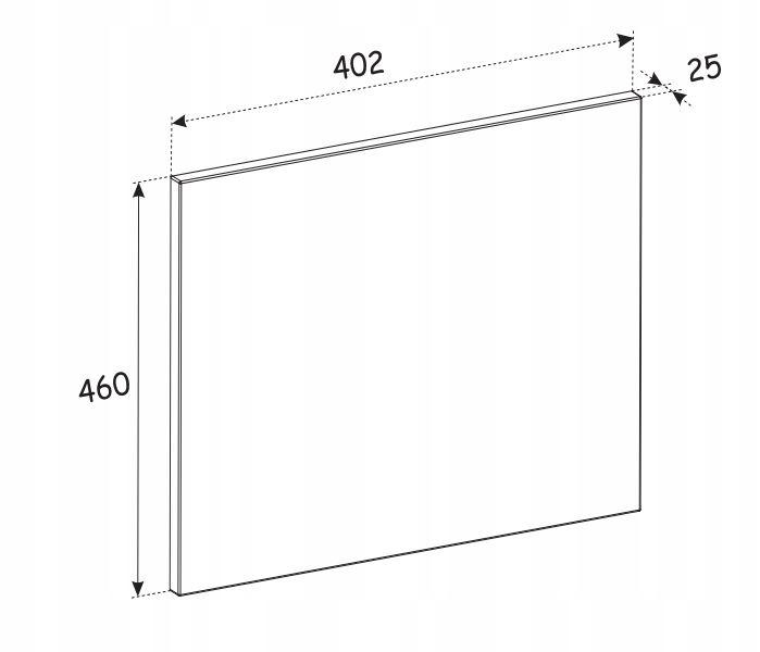 Blat do szafki łazienkowej 40x46 cm dąb olejowany grubość 25 mm mdf do łazienki nr. 5