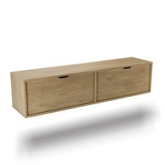 Szafka wisząca RTV AURA 140x33x30 cm do salonu dąb cremona - Miniaturka zdjęcia nr 2