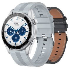 Smartwatch Rubicon RNCE78 , koperta 53x45x12 mm z wyświetlaczem TFT IPS 1.32"wymienne paski skórzany i silikonowy, IP67, Bluetooth Call. - Miniaturka zdjęcia nr 2