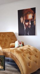 Szezlong BOSS 76x175x83 cm leżanka szary do salonu - Miniaturka zdjęcia nr 8