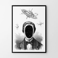 Plakat człowiek kosmos 50x70 cm dekoracja ścienna bez ram  - Miniaturka zdjęcia nr 1