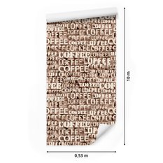 Tapeta napisy typografia kawa do kuchni i jadalni  - Miniaturka zdjęcia nr 2