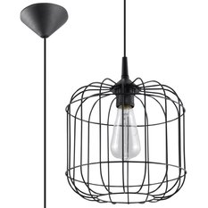 Lampa wisząca CELTA czarna 95x23x23cm nowoczesna E27 do salonu - Miniaturka zdjęcia nr 1