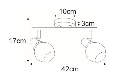 Kinkiet K-8112 DEFIS 42x17x15 cm do salonu lub pokoju czarny/złoty nr. 8