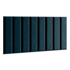 Panele tapicerowane 60x15 cm na ścianę prostokąt granatowy - Miniaturka zdjęcia nr 3